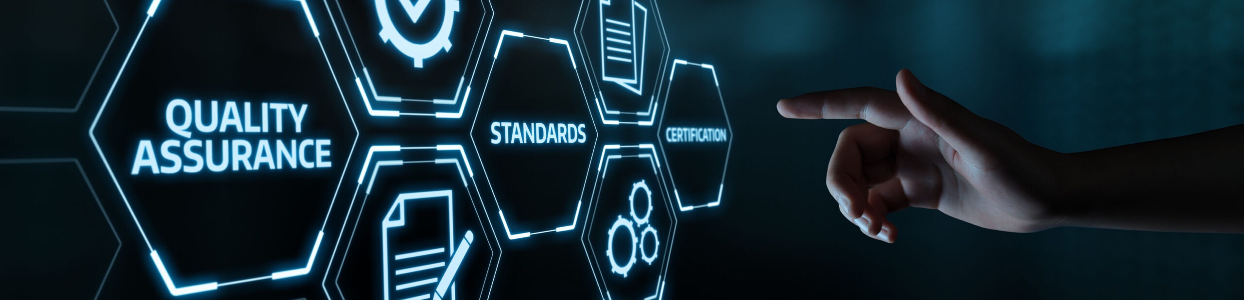 Quality Assurance Service Guarantee Standard Internet Business Technology Concept.