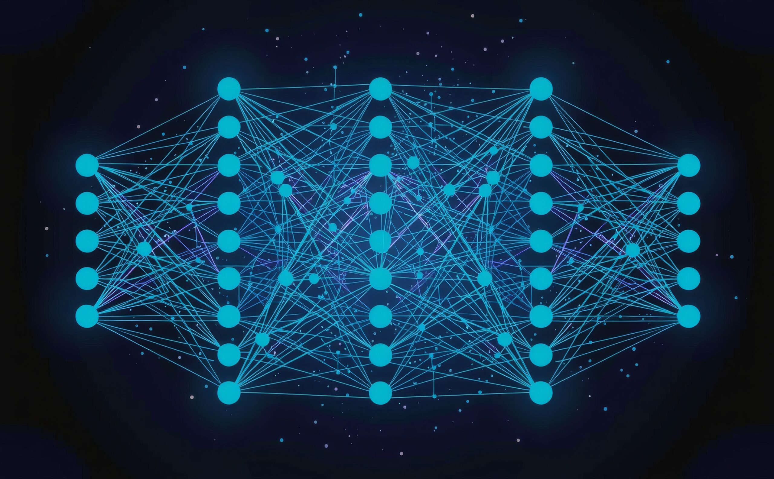 Illustration of a deep neural network used in machine learning for anomaly detection in industrial rotating equipment