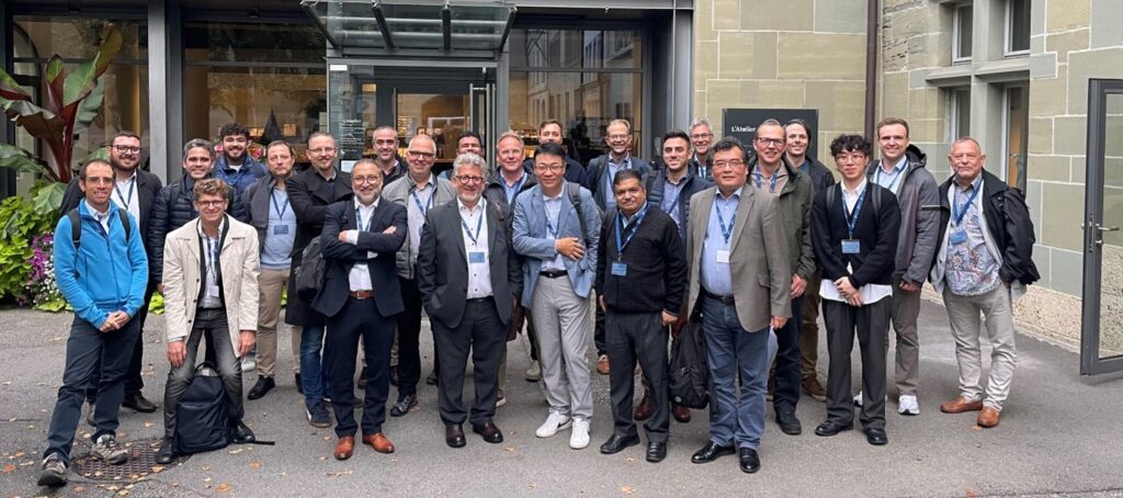 A worldwide network of qualified partners Group photo of participants at the MCm Sales Partners Meeting 2025 in Fribourg, Switzerland, celebrating global collaboration and innovation.