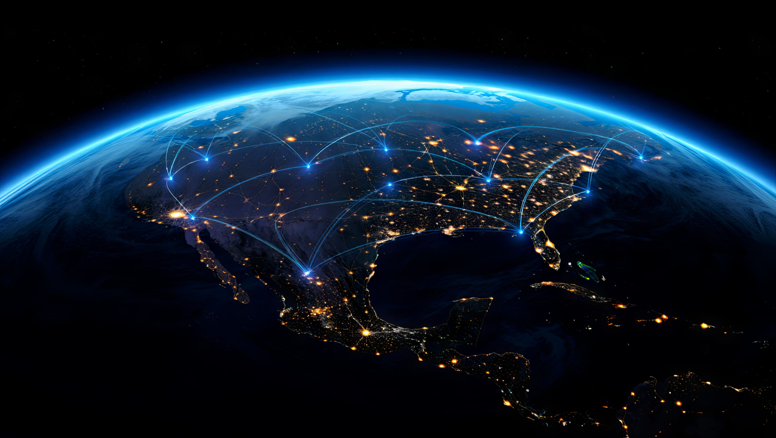Global network connections highlighting MC-monitoring’s new presence worldwide